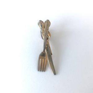 Vintage culinary tie clip by Myers-Suzio 🍴👔
